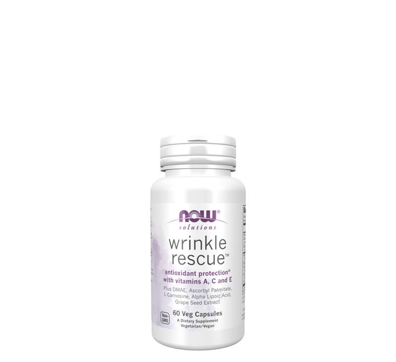 NOW - Wrinkle Rescue - 60 Veg Capsules