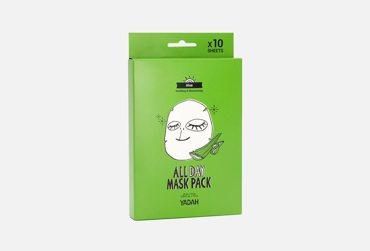 Yadah All Day Mask Pack Aloe, 10 sheets