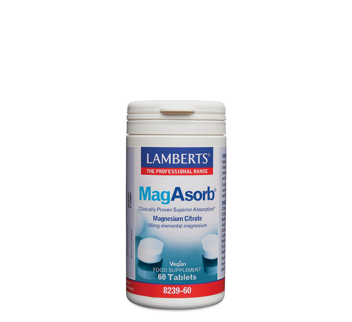 Lamberts MagAsorb Magnesium Citrate 60 tablets