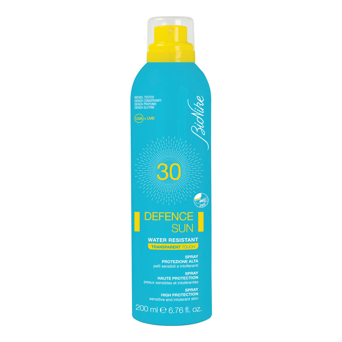 BioNike Defence Sun Transparent Touch High Protection SPF 30 spray, 200 ml