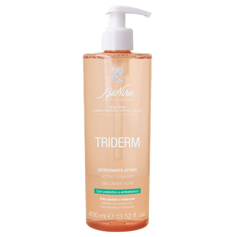 BioNike Triderm Active Cleanser with Prebiotic and Antibacterial Agent, 400 ml
