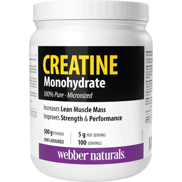 Webber Naturals Creatine Monohydrate Powder 500 g