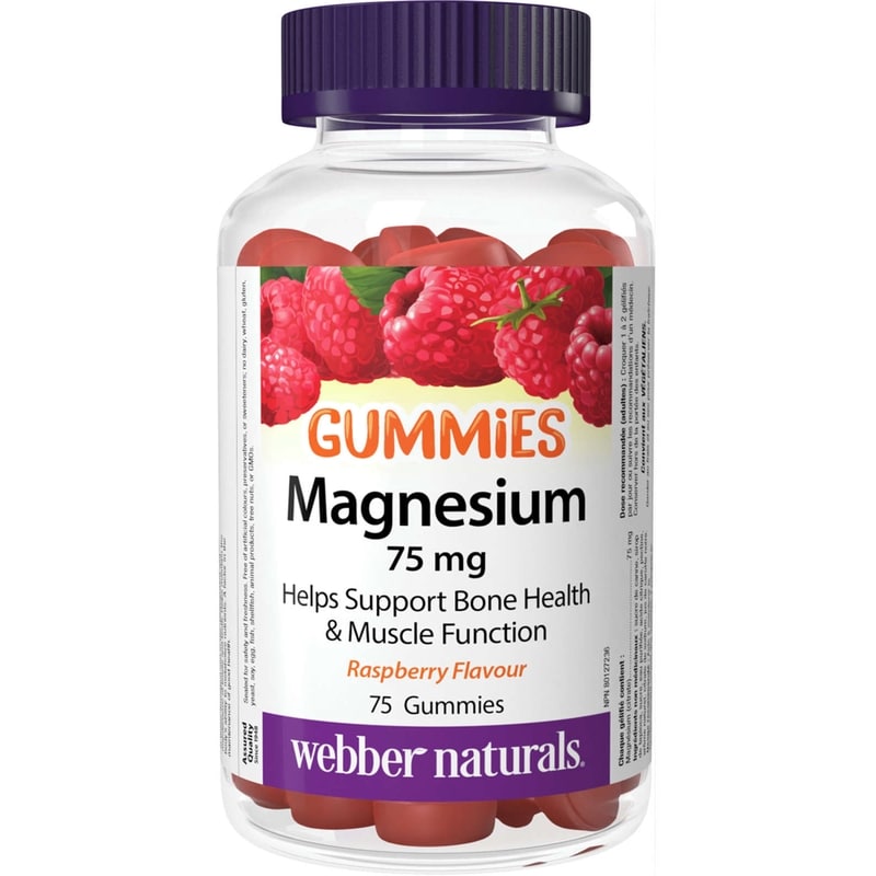 Webber Naturals Magnesium Gummies 75 Gummies