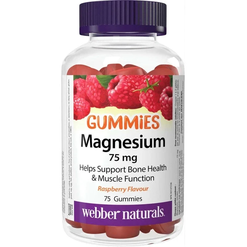 Webber Naturals Magnesium Gummies 75 Gummies