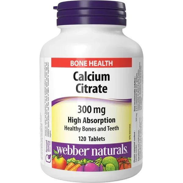 Webber Naturals - Calcium Citrate 300mg - GOLDFARMACI