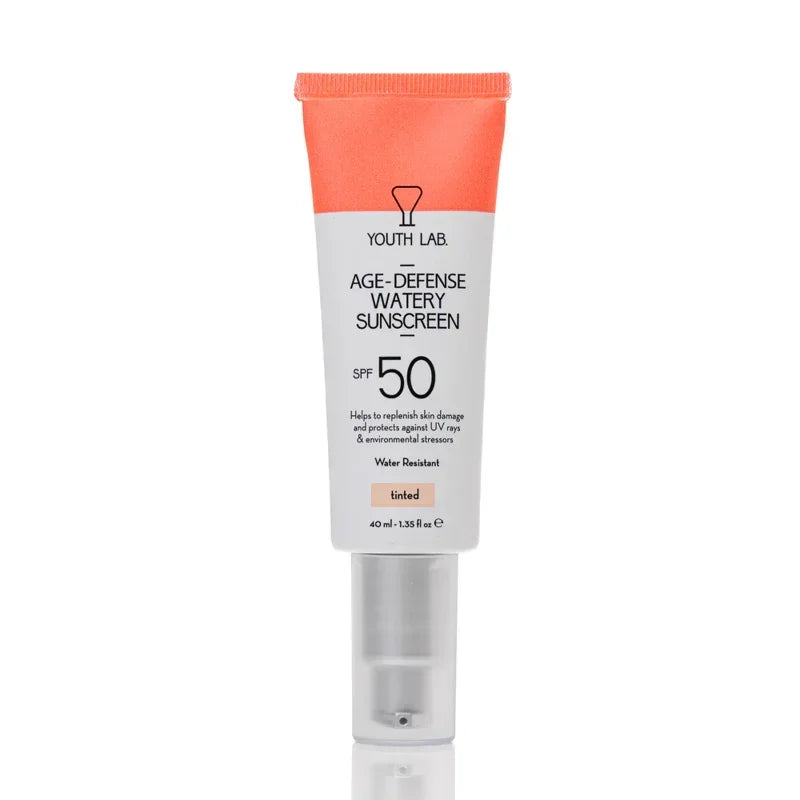 Youth Lab - Age-Defense Watery Sunscreen SPF50 Tinted - GOLDFARMACI