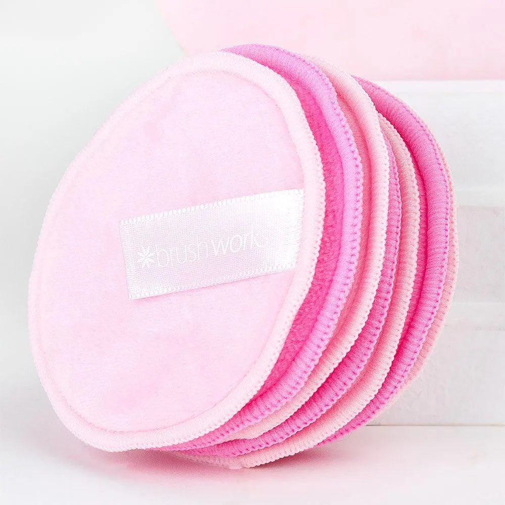 Brushworks - Reusable Microfibre Cleansing Pads (7 pads) - GOLDFARMACI
