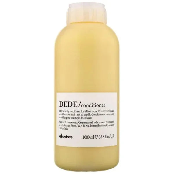 Davines DEDE conditioner 1000ml bottle for hair care with visible label text