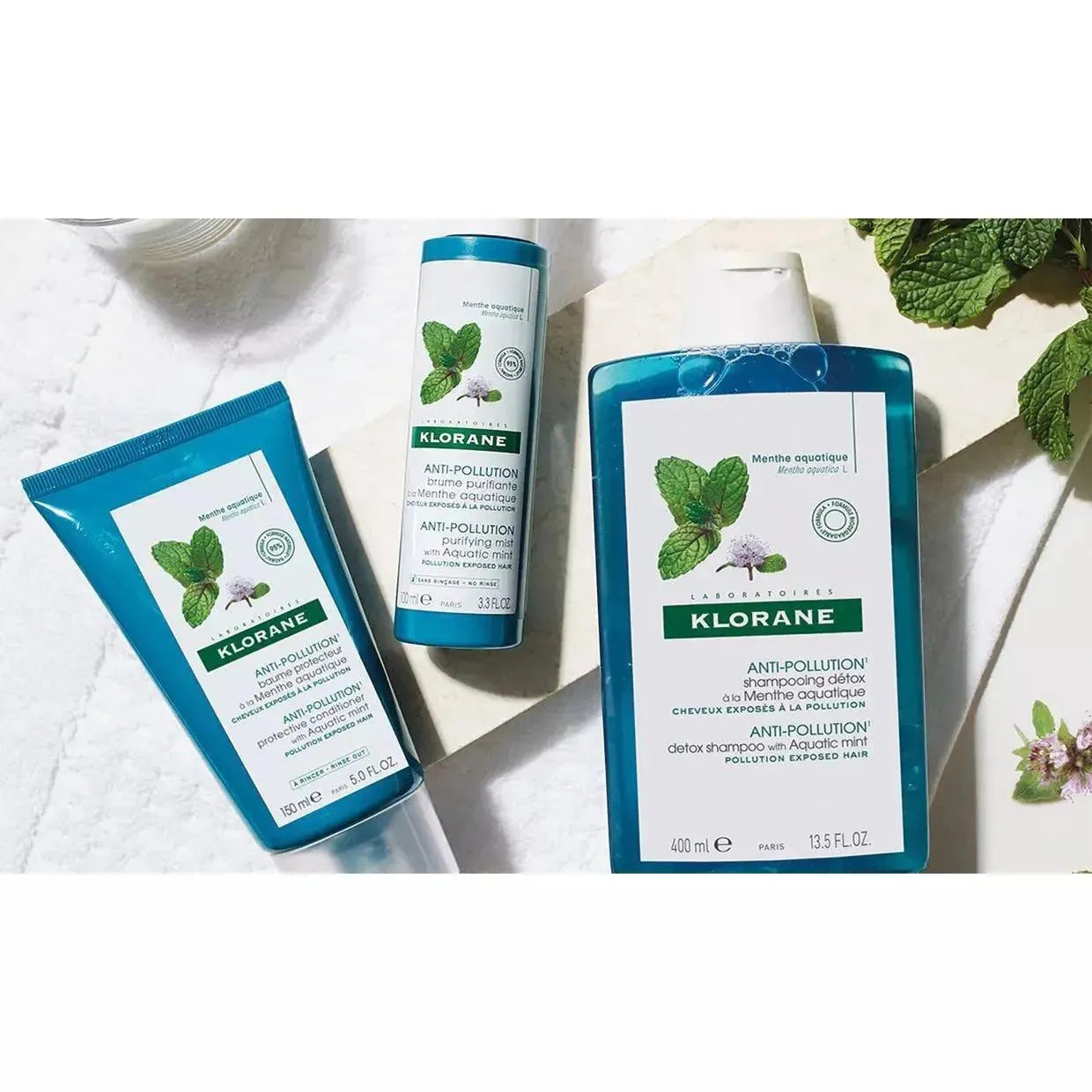 Klorane - Protective Conditioner with Aquatic Mint - GOLDFARMACI