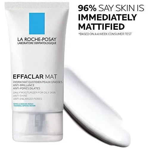 Effaclar Mat moisturizer tube for oily skin with mattifying claim on white background