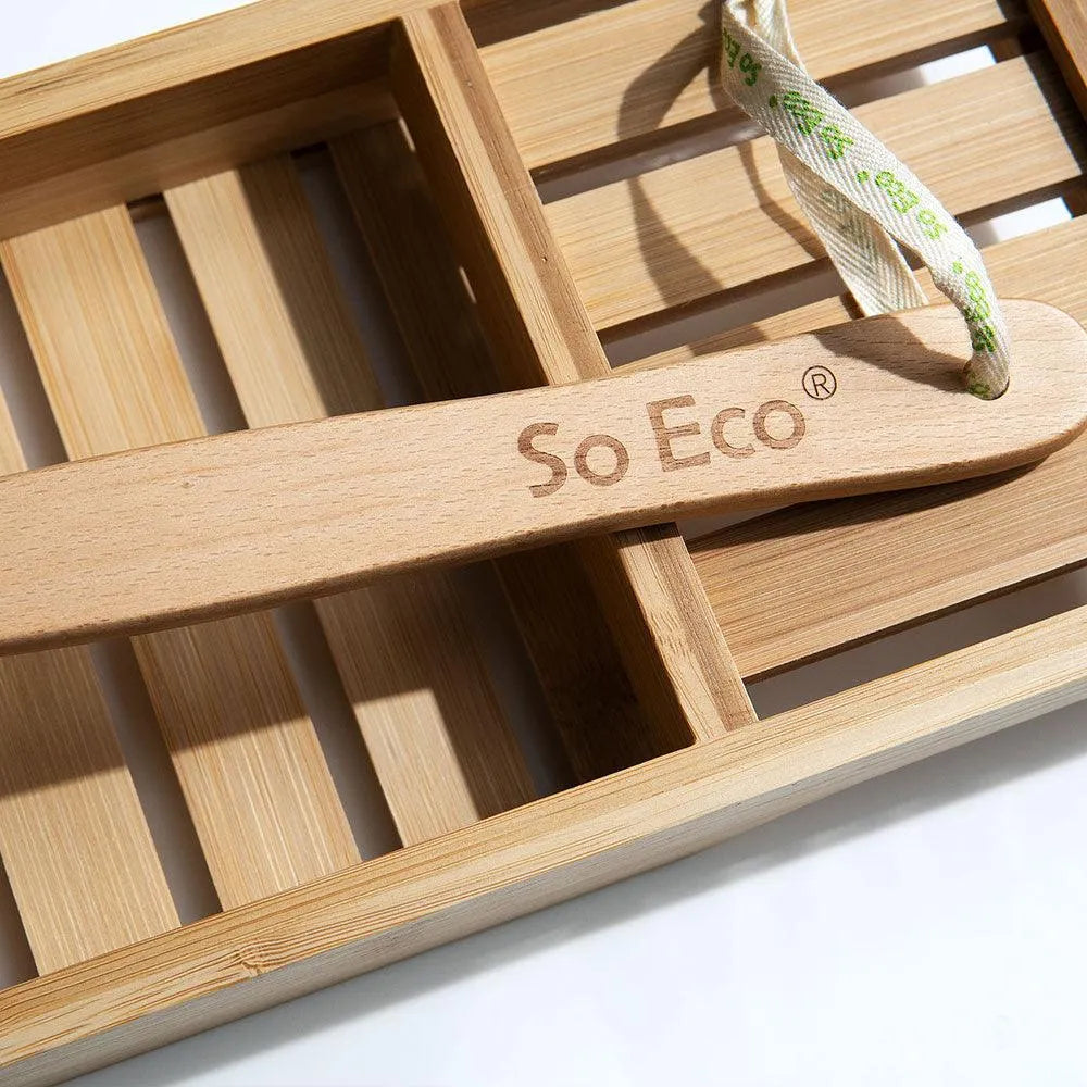 So-Eco - Long Handle Shower Pouf - GOLDFARMACI