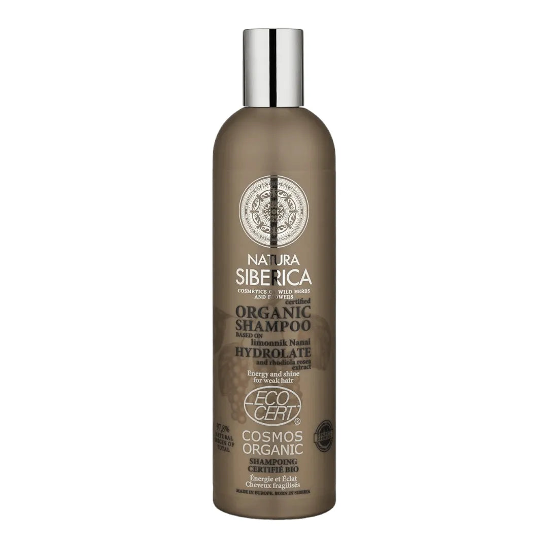 Natura Siberica - Certified organic shampoo. Energy and Shine Shampoo for weak hair - GOLDFARMACI