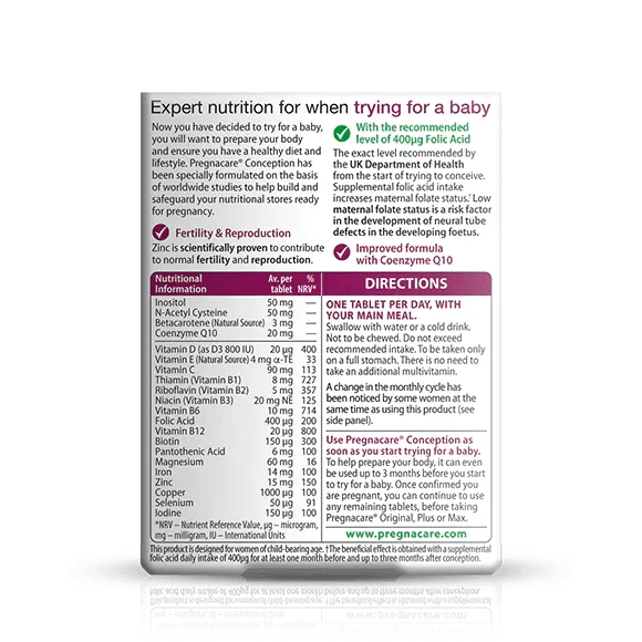 Vitabiotics - Pregnacare Conception - GOLDFARMACI