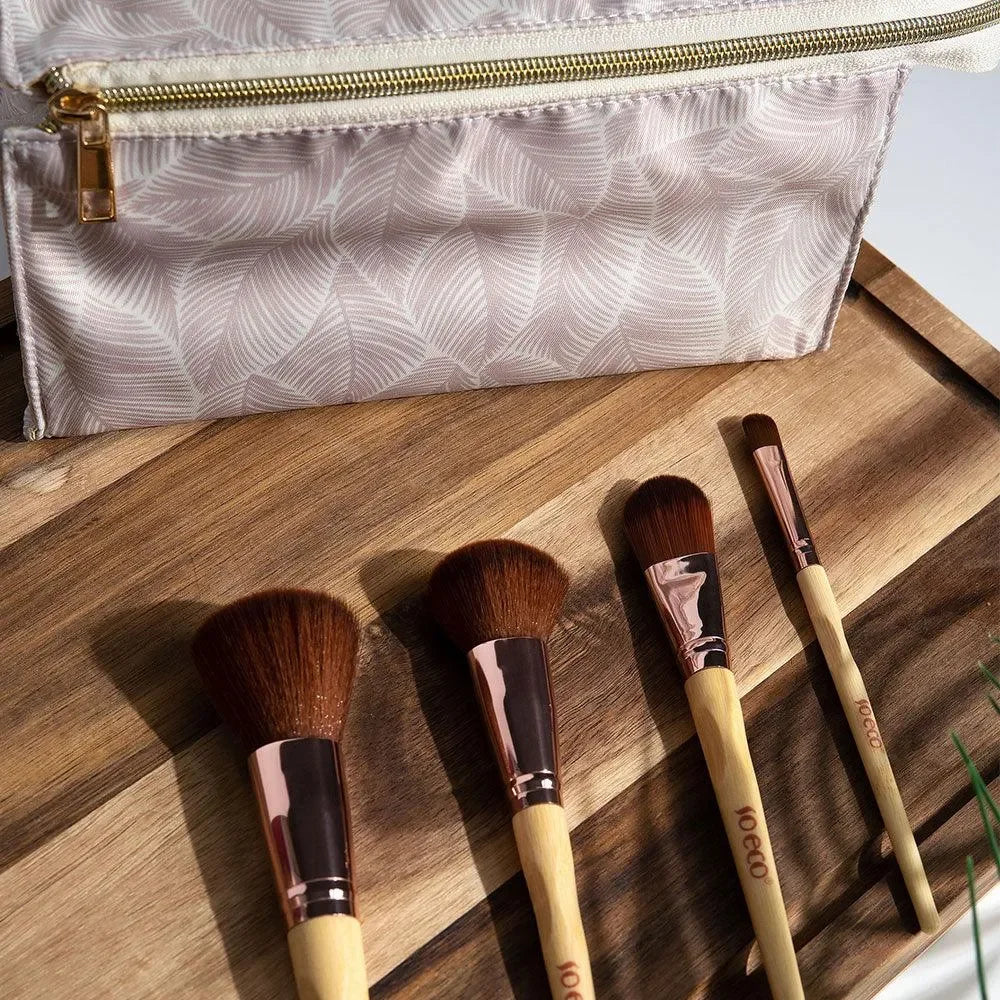 So-Eco - Natural Travel Brush Set Neutral - GOLDFARMACI