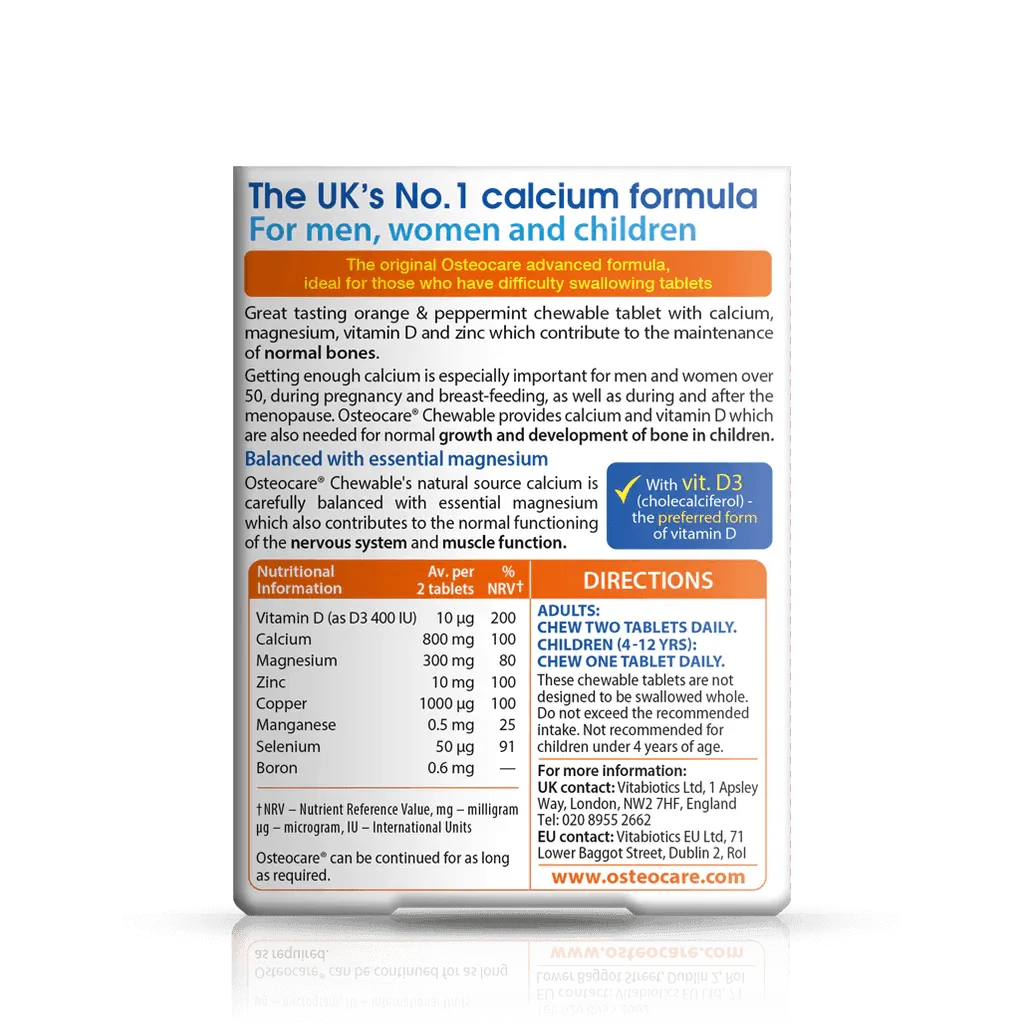 Vitabiotics - Osteocare Chewable - GOLDFARMACI