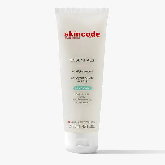 Skincode Essentials Clarifying Wash 125ml tube, oil control face cleanser at Goldfarmaci online pharmacy