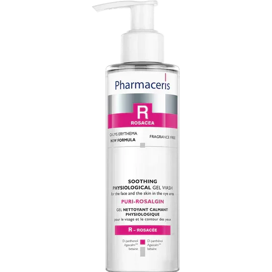 Pharmaceris R Rosacea soothing physiological face gel wash 190ml bottle from Goldfarmaci