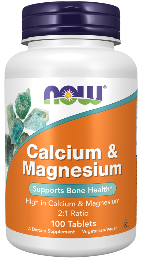 NOW Calcium & Magnesium - 100 Tablets