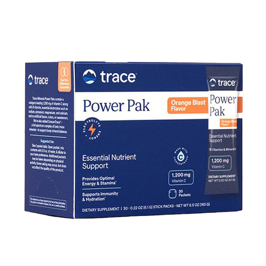 Trace Minerals - Power Pak Non-GMO Orange 30 Packets - GOLDFARMACI
