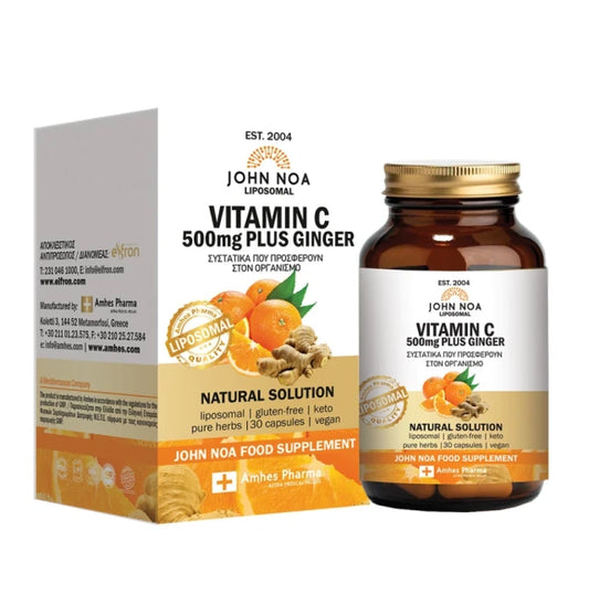 John Noa – Vitamin C 500mg Plus Ginger, 30 Capsules
