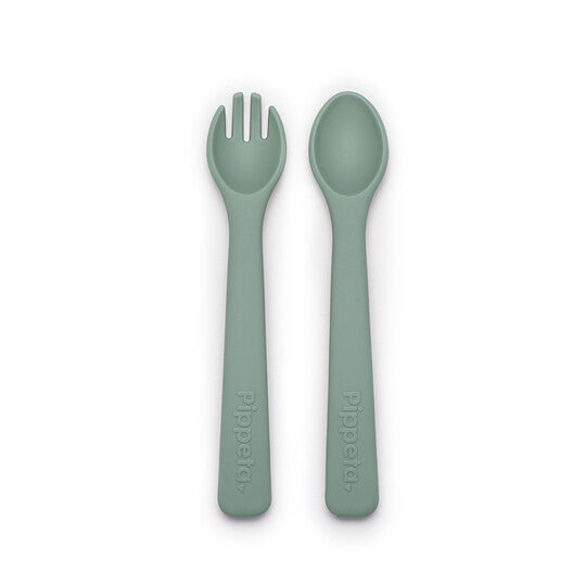 Pippeta Silicone Spoon & Fork Set
