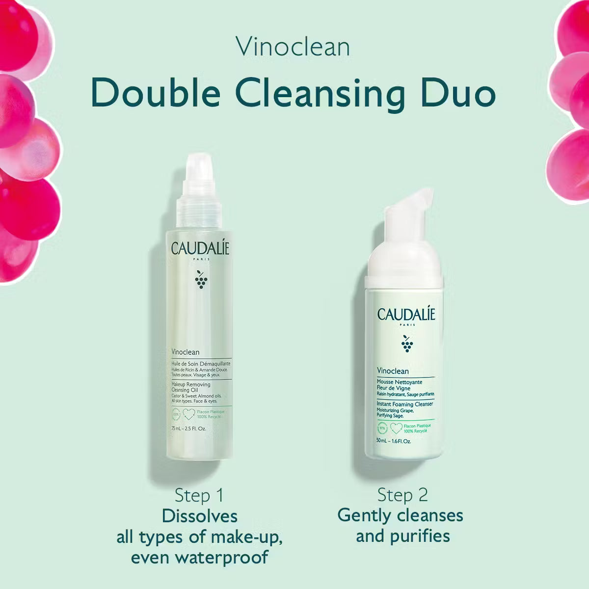 Caudalie - Double Cleansing Duo - GOLDFARMACI