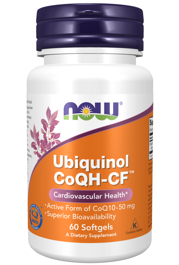 NOW Ubiquinol CoQH-CF 50 mg - 60 Softgels
