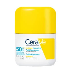 Cerave Invisible Hydrating Fluid SPF50 Face Sunscreen for Normal to Dry Skin