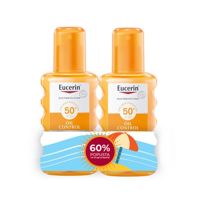 EUCERIN- Sun Protection Oil Control Dry Touch Spray SPF 50+ Bipack (1+1)