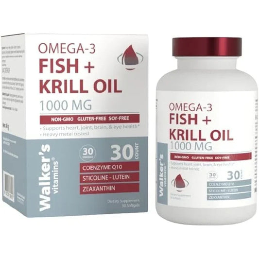 Walker’s Vitamins - Omega 3 + Krill Oil