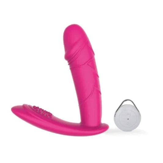 Ammicco - Pink Class Remote Rechargeable Dual Stimulation Vibrator
