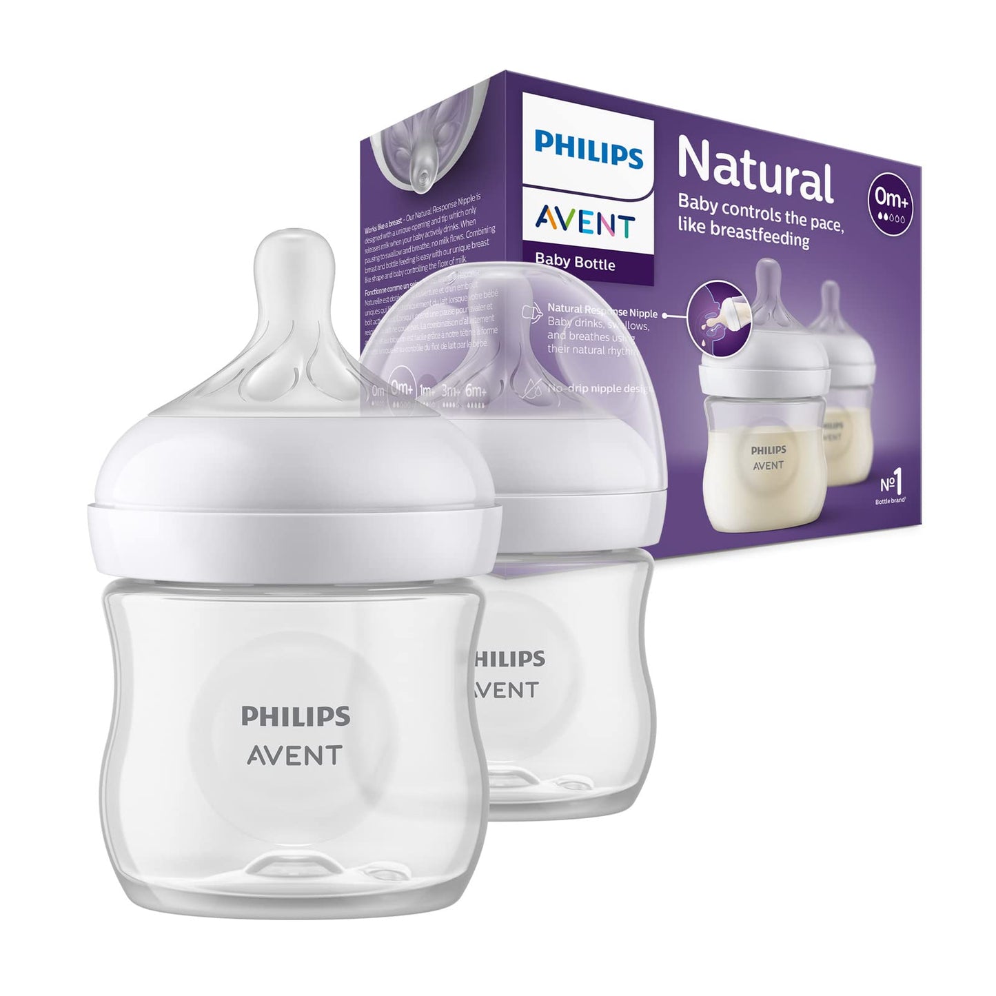 Philips Avent- Natural Response baby bottle 125 ml - 2 pack