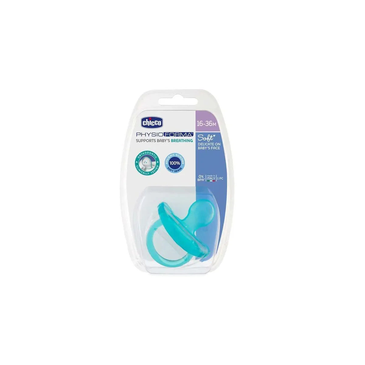 Chicco - PhysioForma Soft Silicone Soother (16–36m) - GOLDFARMACI