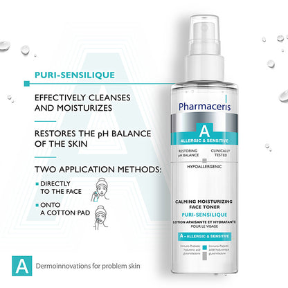 Pharmaceris - A Calm­ing Moisturizing Face Toner Puri-Sensilique