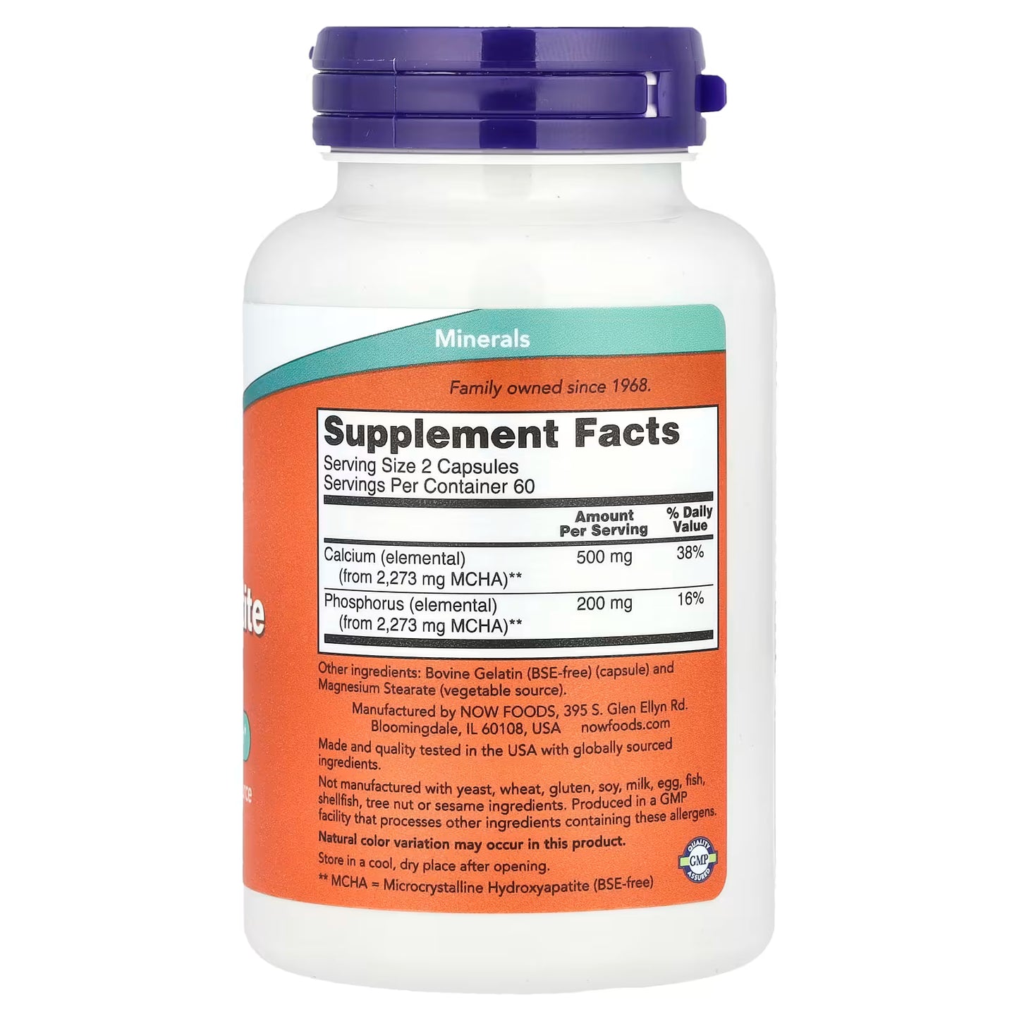 NOW - Calcium Hydroxyapatite Caps