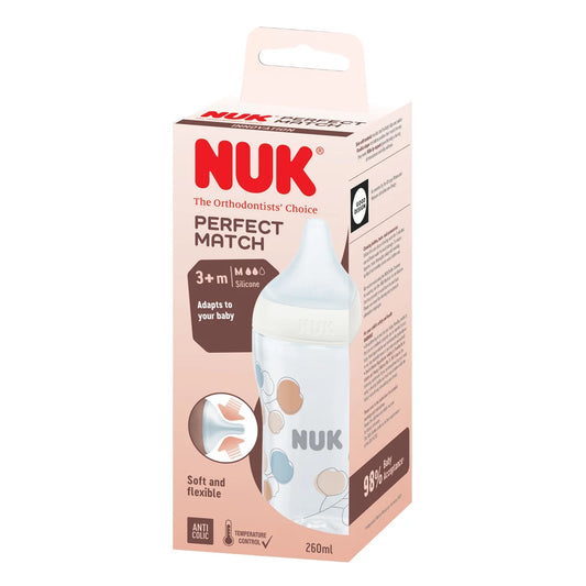 NUK - Perfect Match Plastic Baby Bottle 260ml