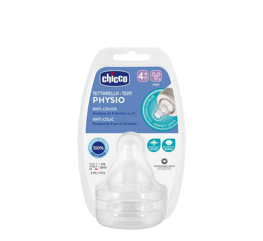 Chicco Physio Anti-Colic Silicone Teats 2 pcs