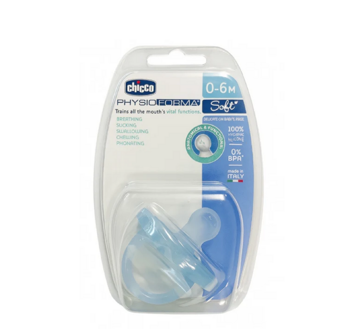 Chicco PhysioForma Soft 0–6m Blue - Halsa