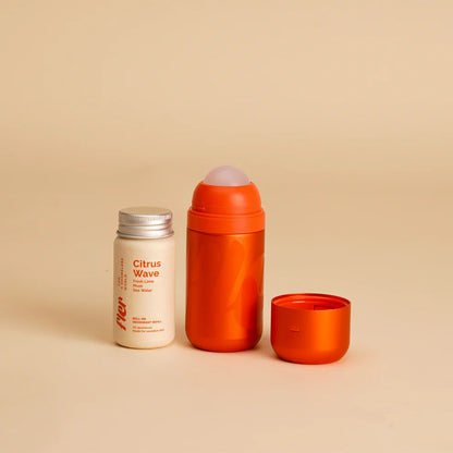 Fler - Refillable Roll-On Deodorant Starter Set – Citrus Wave