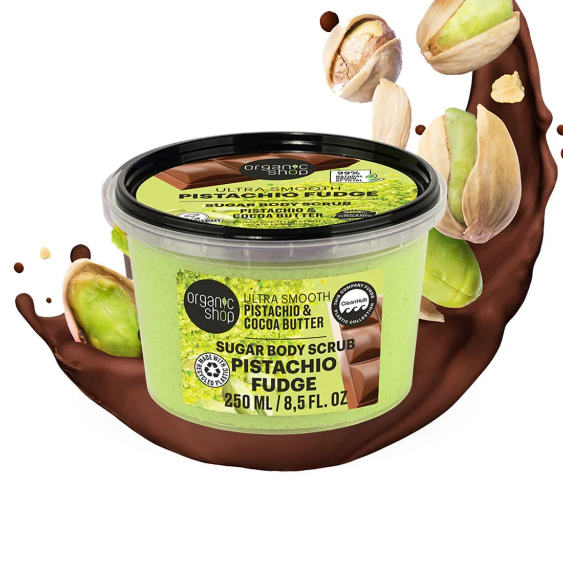 Organic Shop - Ultra Smooth Pistachio Fudge Body Scrub - GOLDFARMACI
