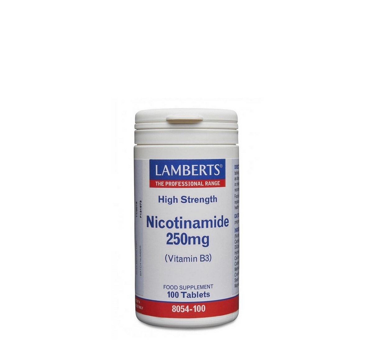Lamberts Nicotinamide 250 mg Vitamin B3, 100 tablets