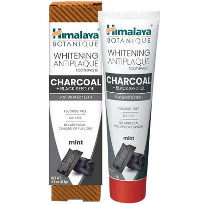  Botanique Whitening Antiplaque Toothpaste Charcoal + Black Seed Oil
