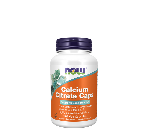 NOW - Calcium Citrate Caps - 120 Veg Capsules
