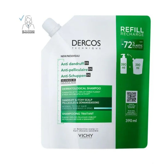 Vichy - Dercos Anti-Dandruff Shampoo for Normal to Oily Hair (Rimbushes)