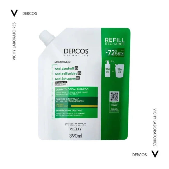 Vichy - Dercos Anti-Dandruff Shampoo for Dry Hair - GOLDFARMACI