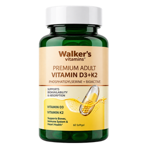 Walker’s Vitamins - Premium Adult Vitamin D3 + K2, 60 Softgels