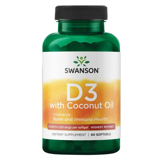 Swanson - Vitamin D3 5000 IU with Coconut oil