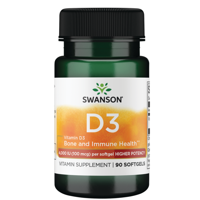 Swanson - Vitamin D3 4000 IU