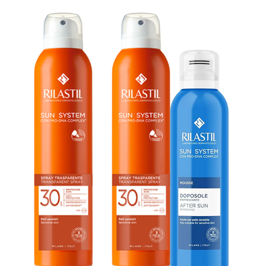 Rilastil Sun System Transparent Spray SPF 30 – 1 Bli, 2 Dhurata!