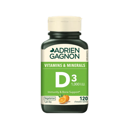 Adrien Gagnon - Vitamin D3 1000 UI Chewable - GOLDFARMACI